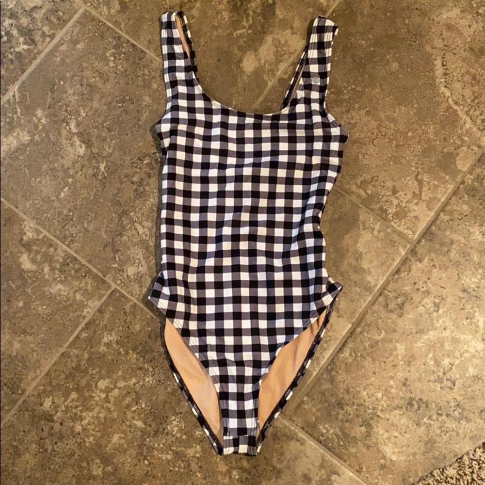 Gingham One Piece Bikini Swimsuit Gem